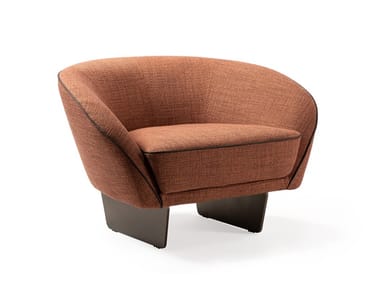 SEGNO - Fabric armchair with armrests by Reflex