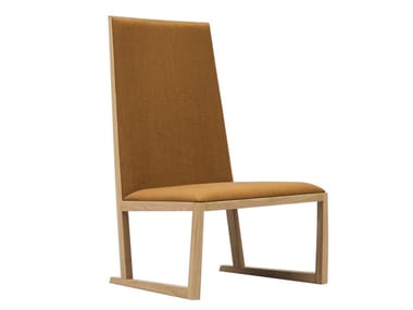 SERENA BU1352 - Sled base oak easy chair by Andreu World