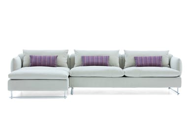 SHANGHAI TIP - Sectional fabric sofa with removable cover by Moroso