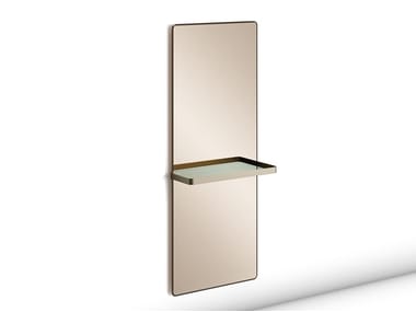 SHELF - Rectangular mirror with shelf by Reflex