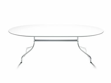 SHINE - Oval HPL table by DE PADOVA