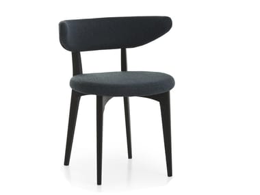 SHORTWAVE - Upholstered ash chair with leather or fabric cover by Moroso