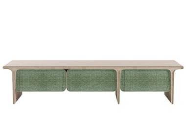 SELIMA - Sideboard with hinged doors in ash and hemp by Paolo Castelli