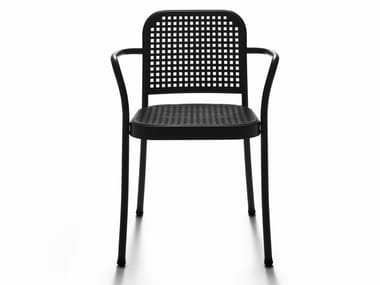 SILVER OUTDOOR - Aluminium garden chair with armrests by DE PADOVA