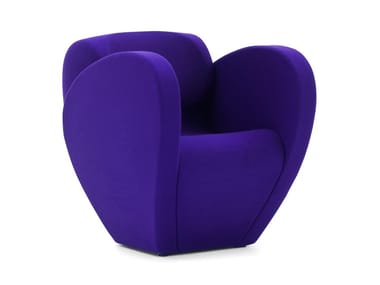 SIZE TEN - Polyester easy chair with armrests by Moroso