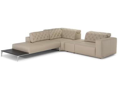 SKYLINE - Sectional upholstered recliner sofa by Natuzzi Italia