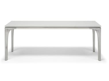 SKYLINE - Low rectangular marble coffee table by Natuzzi Italia