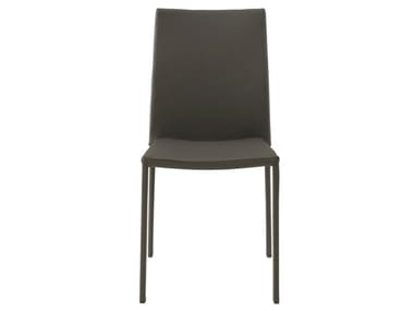 SLIM CHAIR - Upholstered stackable fabric chair by Ligne Roset