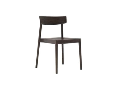 SMART SI0610 - Stackable open back beech chair by Andreu World