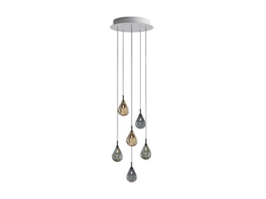 SOAP MINI 6 - LED crystal pendant lamp by bomma