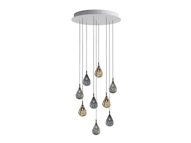 SOAP MINI 9 - LED crystal pendant lamp by bomma