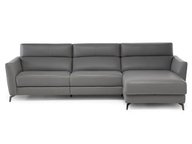 STAN - Sofa with chaise longue by Natuzzi Italia