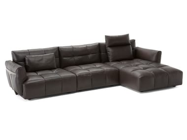 HERMAN - Sofa with chaise longue by Natuzzi Italia