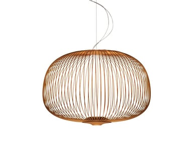 SPOKES 3 - LED epoxy paint steel pendant lamp by Foscarini