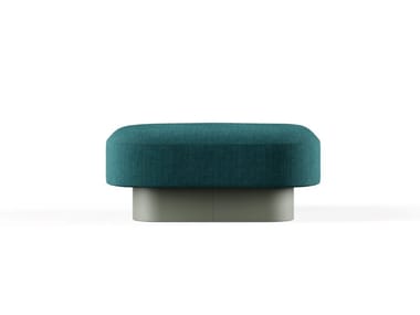 AFINA - Upholstered square fabric pouf by Frezza