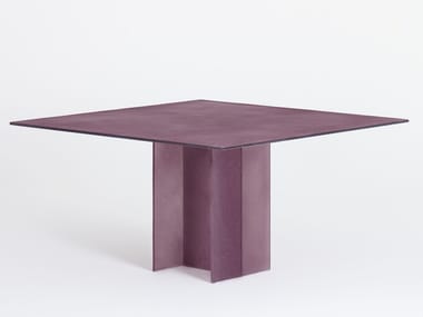 SIMOON - Square crystal table by Glas Italia