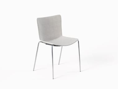 POPPEA - Stackable fabric chair by Frezza