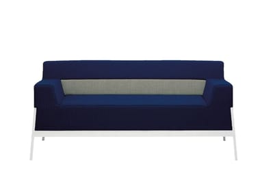 STAND BY - Upholstered 2 seater fabric sofa by Frezza