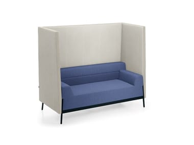 STAND BY - 2 seater high-back fabric sofa by Frezza