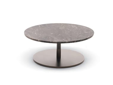 STILETTO - Low round marble coffee table by Misuraemme