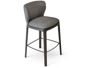 JOY TOO - High fabric stool with back by Bonaldo