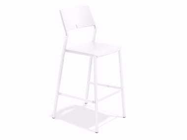 AXA BARSTOOL 1055/07 - High plastic stool with footrest by Casala