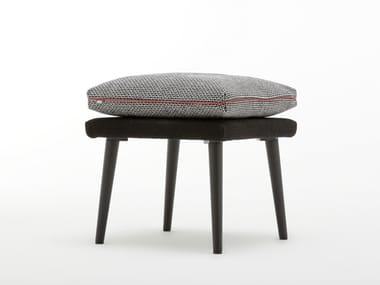 ROLF BENZ 945 - Low fabric stool by Rolf Benz