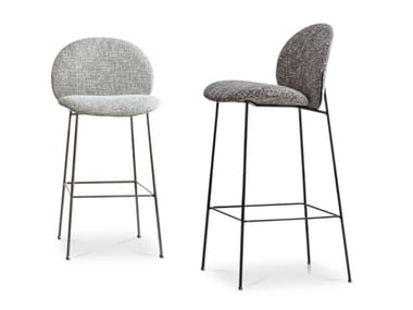 OLA - High fabric stool with back by Saba Italia