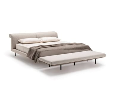 SUMO - Fabric double bed with adjustable headrest by Living Divani