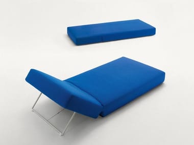 SWELL - Recliner fabric sun lounger by Paola Lenti