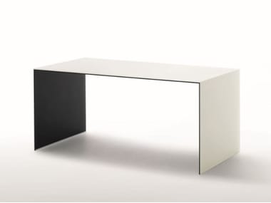 SIO2 BRIDGE - Rectangular crystal table by Glas Italia