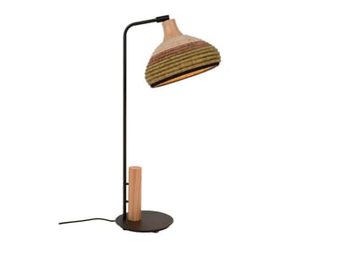 GRASS - LED abacá table lamp with fixed arm by Forestier