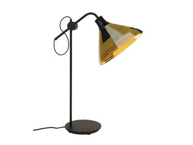 PARROT - LED with swing arm abacá table lamp by Forestier