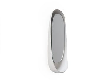 TAKEOFF - Wall-mounted mirror with shelf by Kristalia