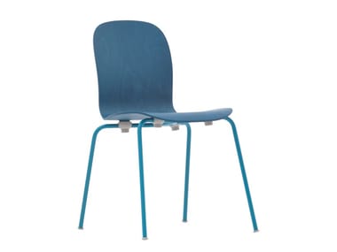 TATE COLOR - Stackable multi-layer wood chair by Cappellini