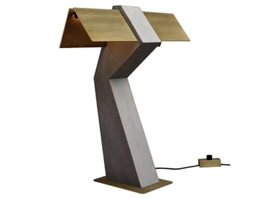 TAU - LED steel and concrete table lamp by DCW Editions