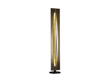 TERRA - LED gold leaf floor lamp by Reflex