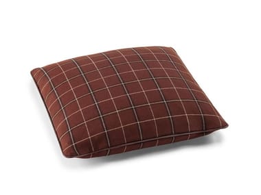 LORO PIANA INTERIORS - Check square wool cushion by Poltrona Frau