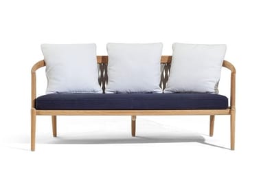 THE SECRET GARDEN - Teak garden sofa by Poltrona Frau