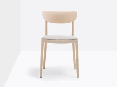 TIVOLI 2802 - Ash chair with integrated cushion by Pedrali