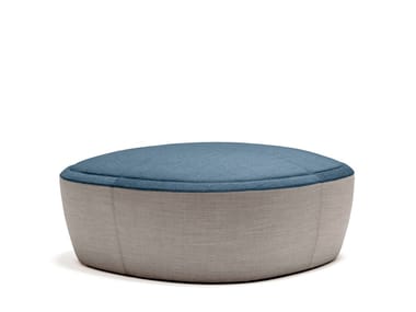 TONICA ISLAND MEDIUM - Upholstered round fabric pouf bed by Casala