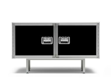 TOTAL FLIGHTCASE - Extruded aluminium and laminated multistructures sideboard by Moroso