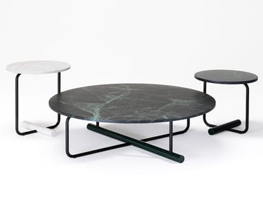 TOTO - Round marble coffee table by Zanotta