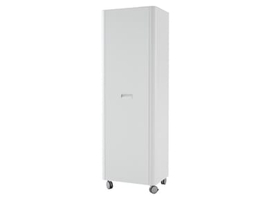 TRAVEL - Tall chipboard office storage unit with hinged doors with castors by Ligne Roset