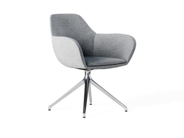 SKYLINE - Trestle-based fabric office chair with armrests by Frezza