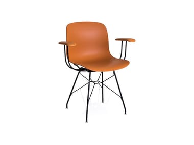 TROY - Polycarbonate chair with armrests by Magis