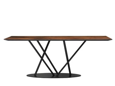 TUBE - Rectangular wooden dining table by Tonon