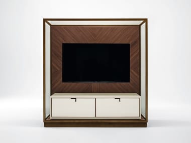 TOWN - Wooden TV cabinet with drawers by Giorgetti