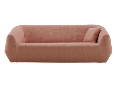 UNCOVER - 3 seater fabric sofa with removable cover by Ligne Roset