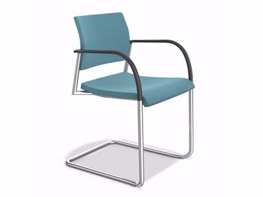 COOPER 2228/10 - Cantilever upholstered stackable chair by Casala